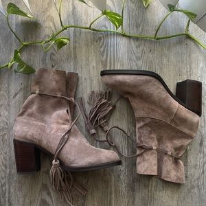 Jeffrey Campbell Suede Ankle Booties!